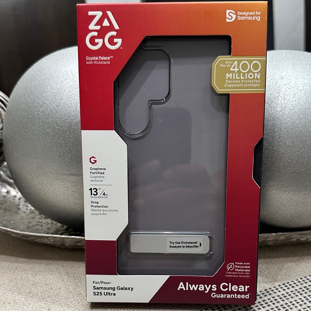 ZAGG Always Clear Case for Samsung Galaxy S25 Ultra - Gray